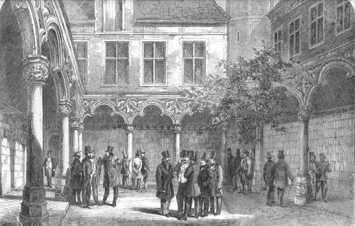 میدان تربورس شهر بروژ بلژیک سال 1858